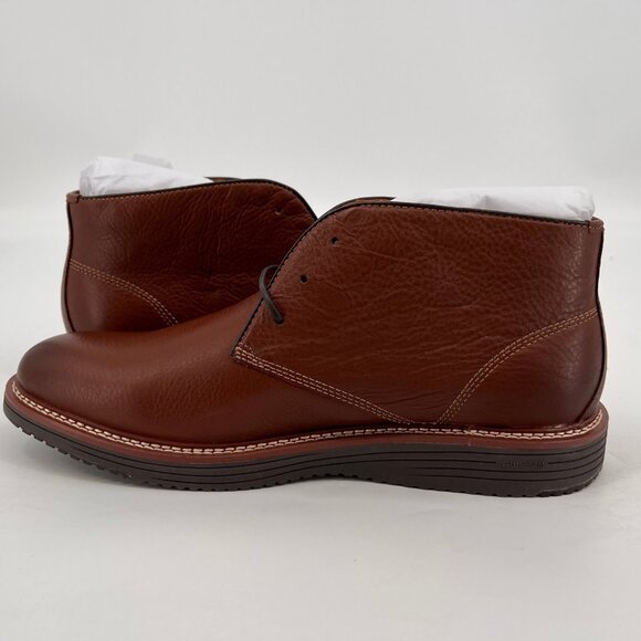 Johnston & Murphy Upton Boots Size 11.5M Tan Full Grain Leather TRUFOAM - Picture 8 of 13